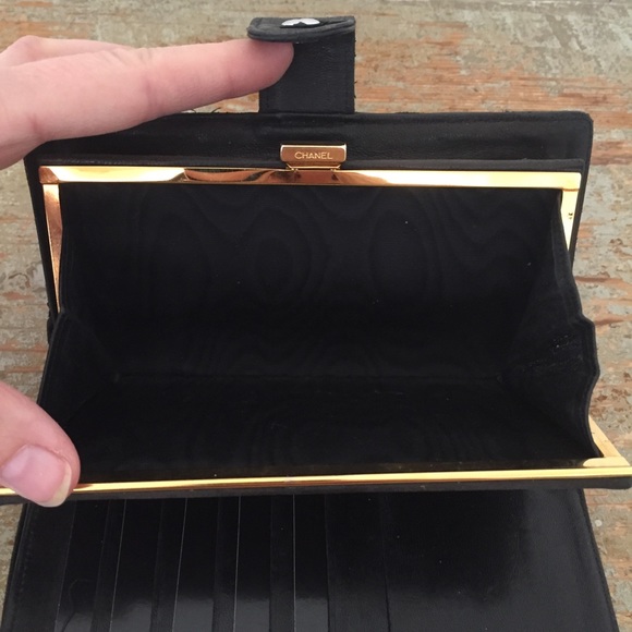 Authentic Chanel Black Lambskin Wallet - Picture 7 of 8